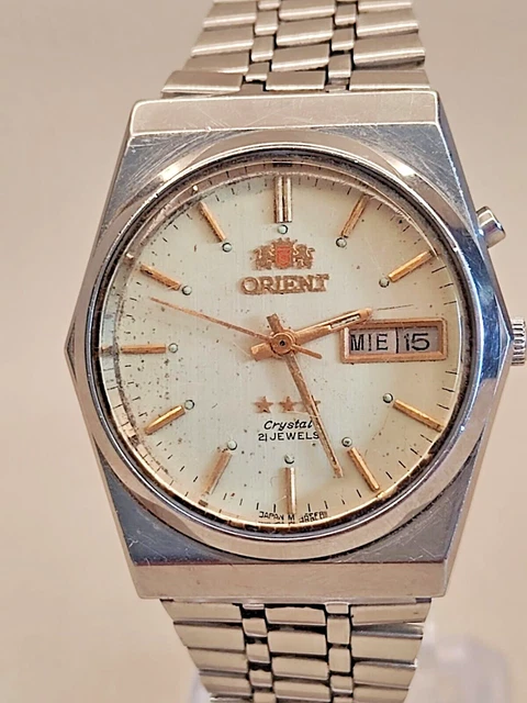 ORIENT CRYSTAL 3 Stars vintage Automatic 21 jewels Japan watch EUR 83 ...