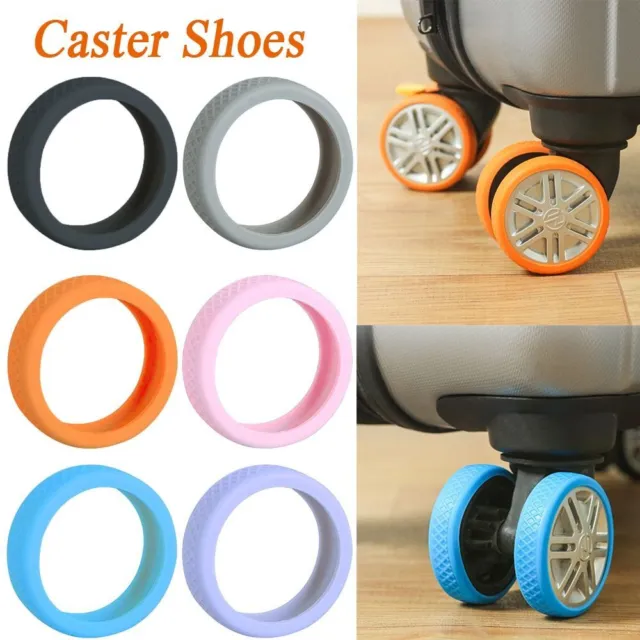 Anti-slip Suitcases Wheel Protection Rings Luggage Caster Shoes  Travel