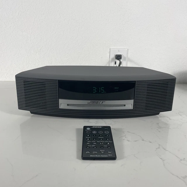 BOSE WAVE SYSTEM Graphite Gray AWRCC1 CD, Radio, AM/FM Alarm Clock