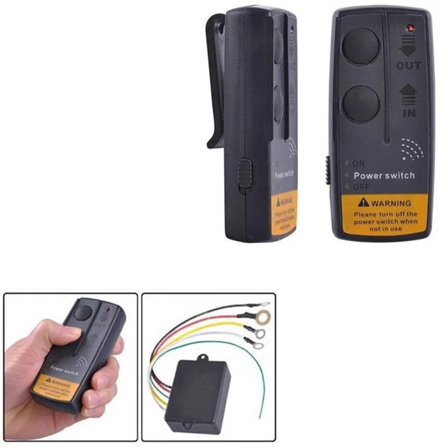 4X(12V telecommande de treuil combine pour la voiture ATV SUV UTV uni7)