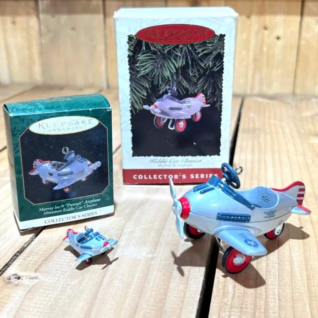 Hallmark Keepsake Ornament Murray Airplane Kiddie Car Classics With Mini