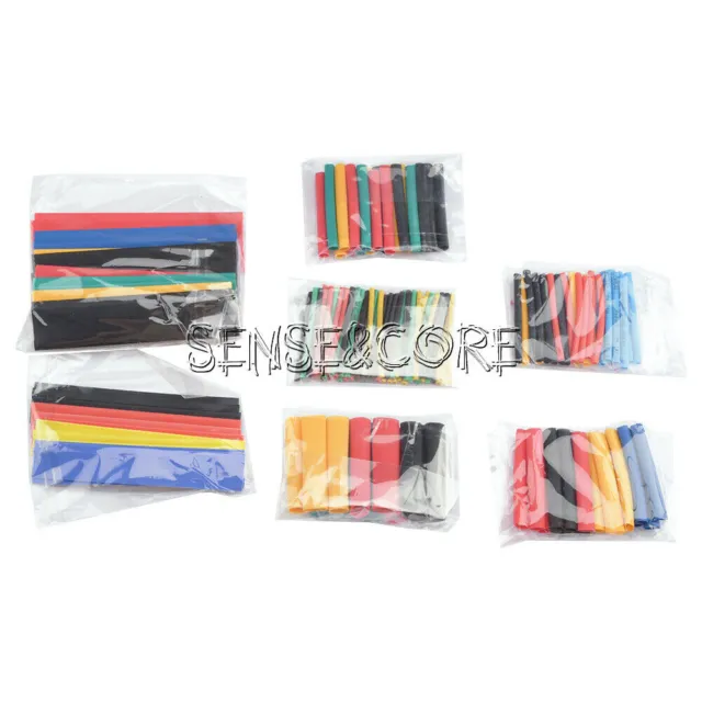 164PCS Polyolefin Heat Shrink Tubing Assorted Tube Insulated Sleeve Wire Cable