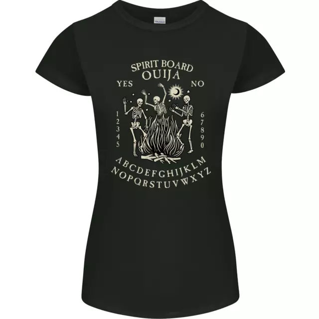 Ouija Spirit Board Halloween Demons Ghosts Damen Petite Cut T-Shirt