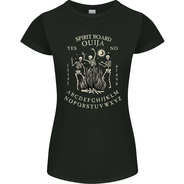 Ouija Spirit Board Halloween Demons Ghosts Damen Petite Cut T-Shirt