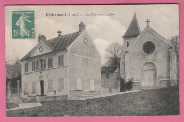 95 - BETHEMONT - La Mairie et l'Eglise