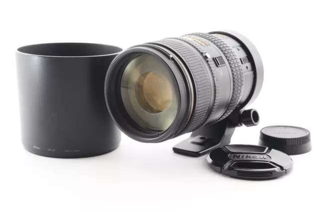 Nikon AF VR-Nikkor 80-400mm F/4.5-5.6 D ED Lens w/Hood MIJ Exc+++ Tested 1996217