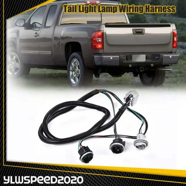 Tail Light Lamp Wiring Harness LH Left Fit For Chevy Silverado Pickup Truck H/P
