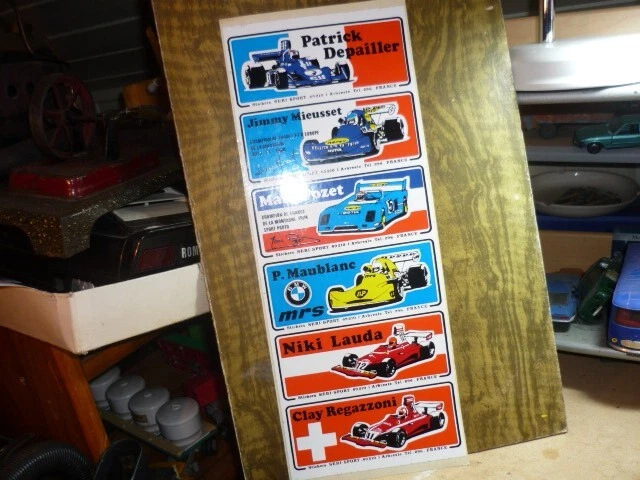 Kit D'autocollants Mercier Formule 1 - Couleur Or (Egovinyls, Neuf)