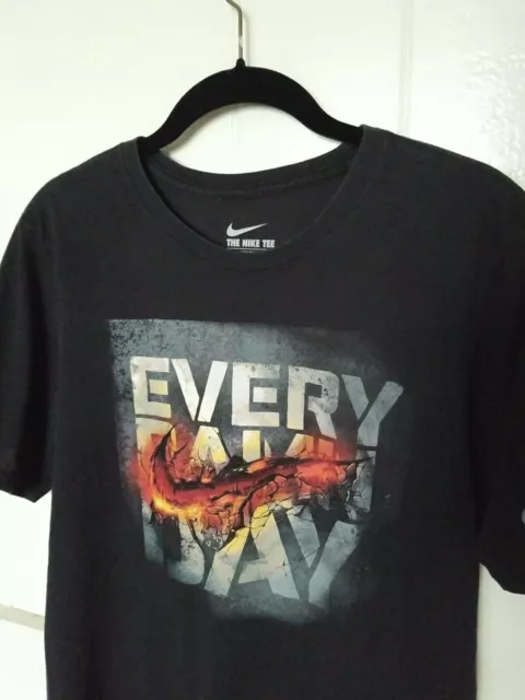 NIKE Dri Fit EVERY DAMN DAY Graphic Logo Tee t-Shirt Mens M Black