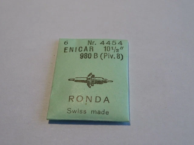 Axe De Balancier Pour Montre Election 8 1/2 - Pièce Horlogerie Neuve Ronda