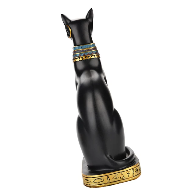 Statue De Chat Egyptien En Résine Figurine Ornement De Chambre Artisanat FR