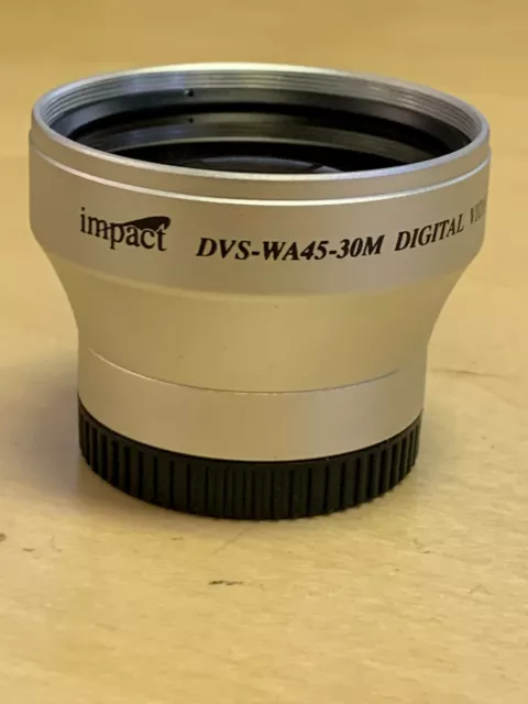 Impact DVS-WA45-30M 30mm 0.45x Wide Angle Converter Lens w Macro NEW 2