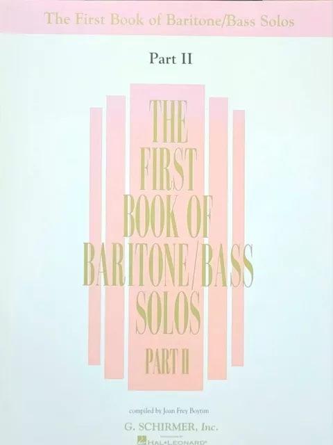 Das erste Buch Bariton/Bass Soli - Teil II