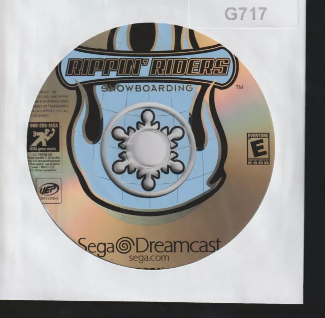 RIPPIN’ RIDERS SEGA Dreamcast Video Game No Case Disc Only $19.99 ...