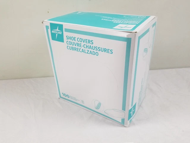 Medline Shoe Covers Large ,Blue 100