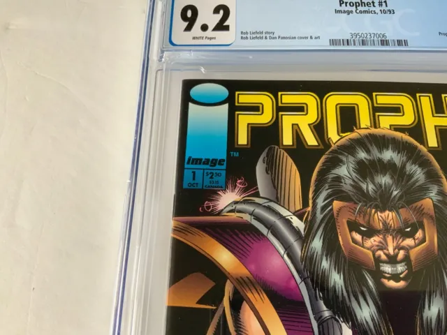 Prophet 1 Cgc 9.2 White Pages Coupon Included Rob Liefeld Image Comics 1993 Aa 3