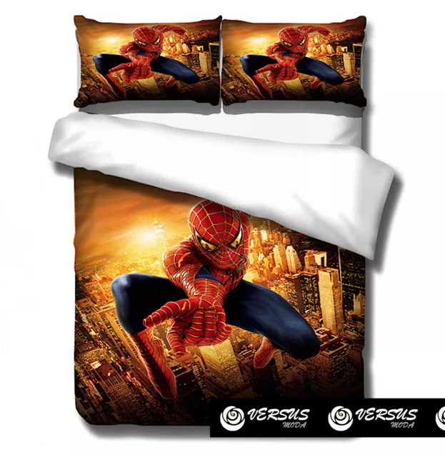 Spiderman Set Letto Spider Copripiumone Man Federa Duvet Cover Set DUVSP09