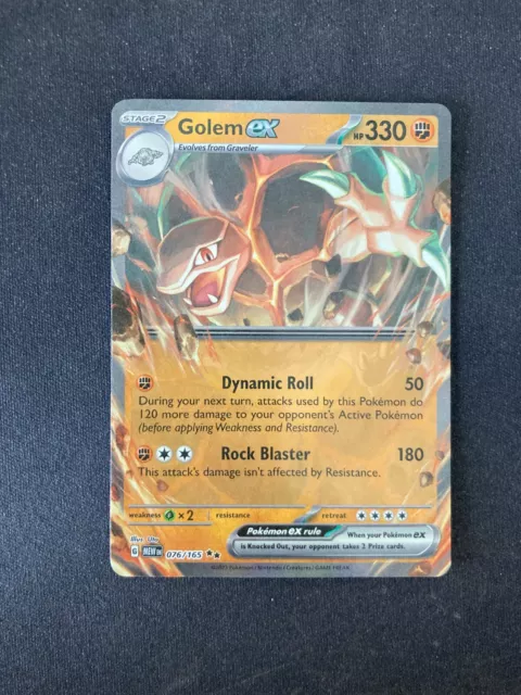 Golem ex - 076/165 - SV: Scarlet and Violet 151 - Pokemon