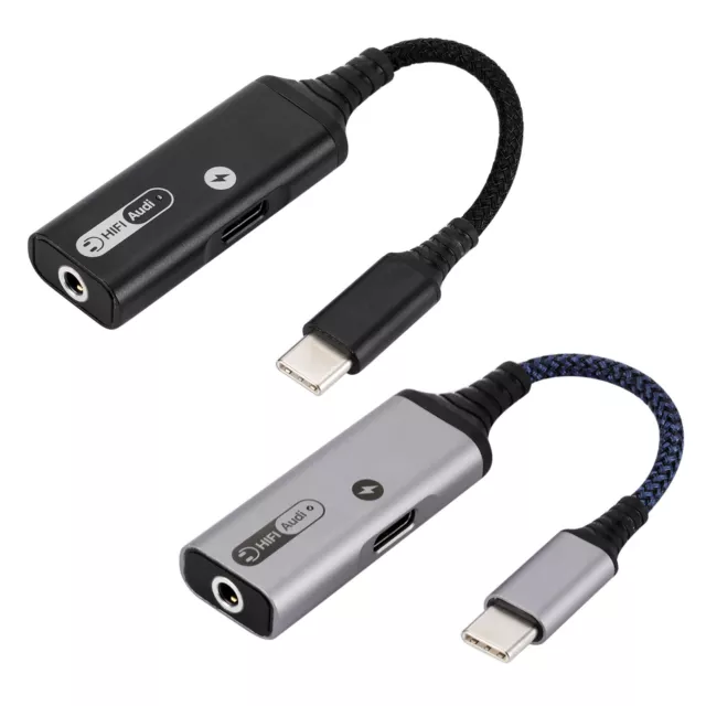 Acheter Adaptateur d'écouteurs audio 2 en 1 de type C à prise jack 3,5 mm  PD 18 W Convertisseur de câble de charge USB 3.0 à type C Adaptateur OTG  pour MacbookPro