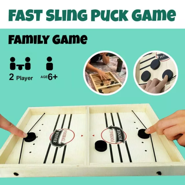 NEW Sling Puck Game Paced SlingPuck Winner Board Family Games Toy Game XMAS GIFT