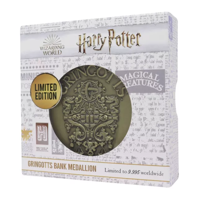 Harry Potter Limited Edition Gringotts Bank Medallion