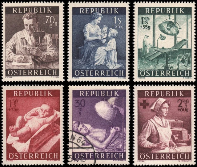 Austria #B288-B293 set MH