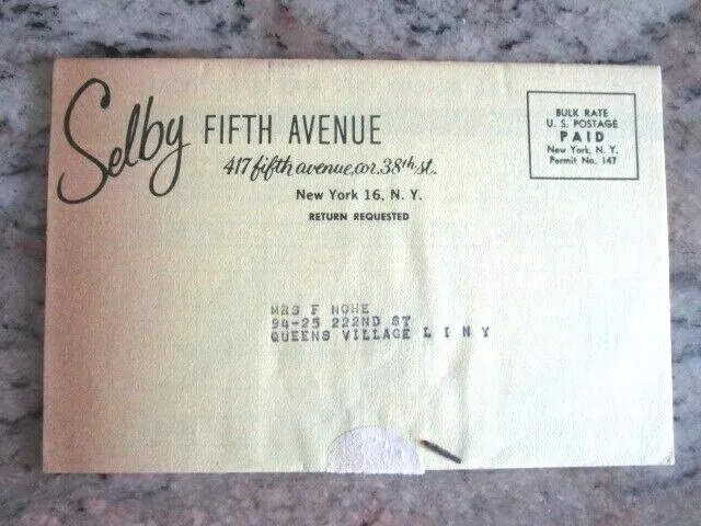 Vintage Selby Fifth Avenue Shoes Mail Catalog - E8M