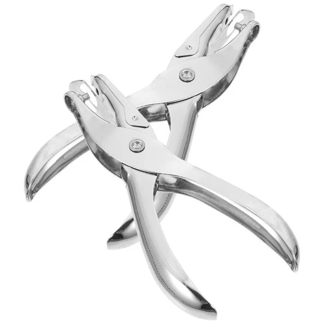 2 piezas perforador metal planificador doméstico perforador cortador de papel hecho usted mismo plata