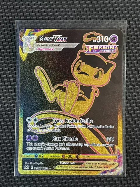 Pokemon Card Mew Vmax Fusion Full Art Lost Origin SWSH Ultra Rare TG30/TG30