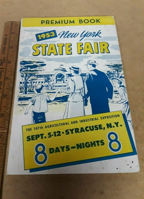 Vintage 1953 New York State Fair Official Guide Book Advertising Syracuse NY