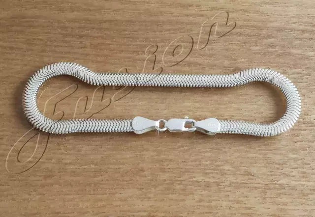 Solid .925 Sterling Silver Flat Snake Chain Necklace Anklet Bracelet