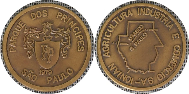 BRAZIL Token Parque Dos Principes 1979 Sao Paolo Agriculture Industry