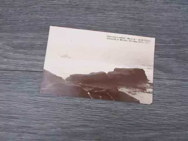 Hospital Steamer SS Rohilla of Glasgow Wrecked Whitby Original 1914 Postcard A