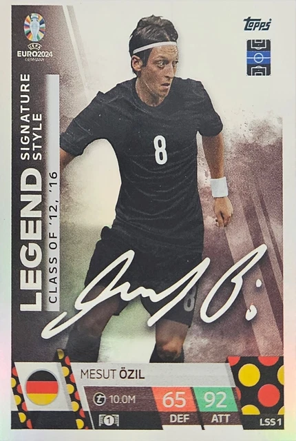 Carte Topps Match Attax Euro 2024 Signée Mike Maignan - État Quasi Neuf