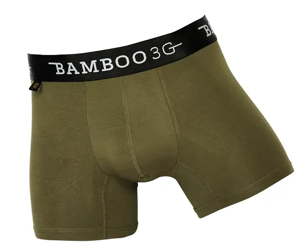 Underwear BAMBOO 3G Men's Trunk Sport-Work No Chafe 92% Bamboo - Khaki FREE POST