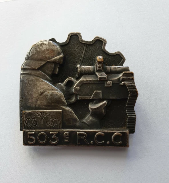 503° R.C.C. COMBAT Tank Regiment, Arthus Bertrand Paris Deposited £100. ...