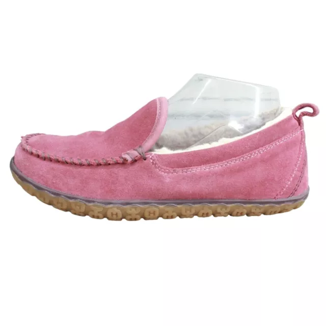 LL BEAN WOMEN'S Mountain Slippers Moccasin Fleece Lined Suede Pink Size ...