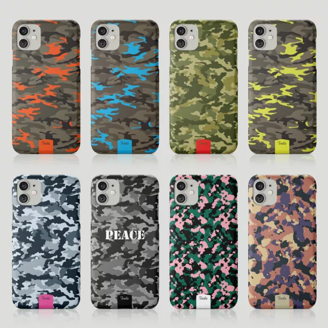 Tirita Handyhülle für iPhone 14 13 11 12 7 8 SE XR Militär Camouflage Camouflage Marineblau