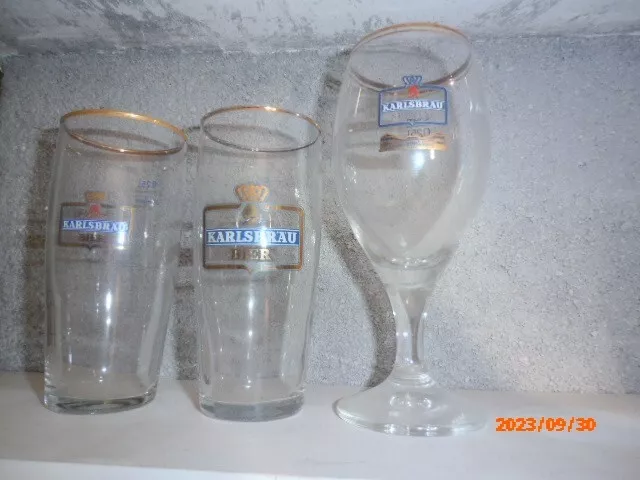 Biere Karlsbrau 3 Verres