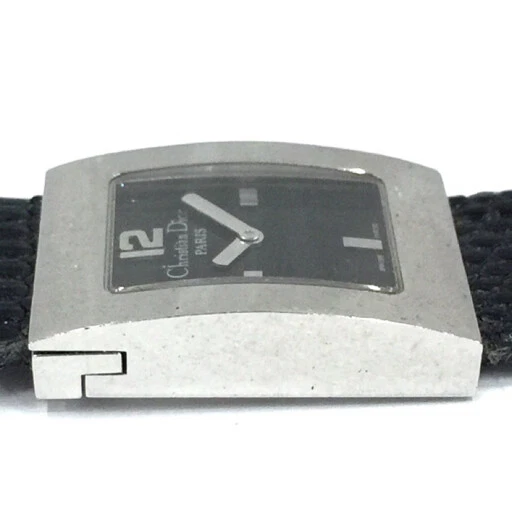 Christian Dior Womens Square Face Quartz Watch Black Dial From JPN 002 5861165 4
