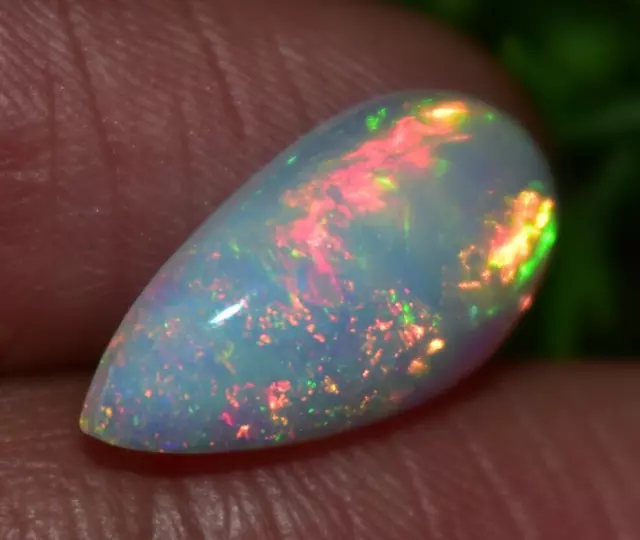 2.45 Cts Natural Ethiopian Opal Cabochon AAA Grade 16X8 MM Pear Welo Opal Cabs