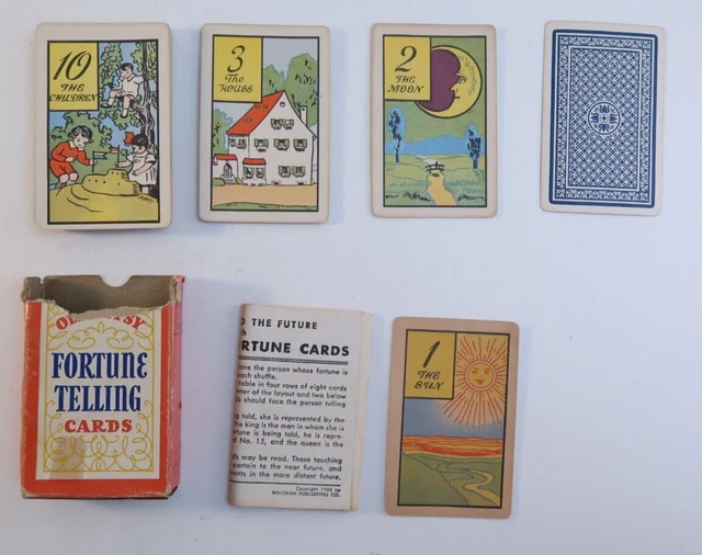 FORTUNE TELLING CARDS 1940 Whitman Publishing Playing Card Tarot Deck
