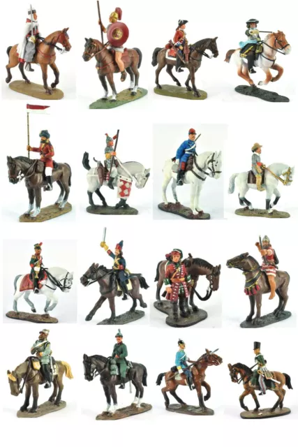 Del Prado Lead soldiers figure 1/32 cavalry through the ages variety about 3.14"