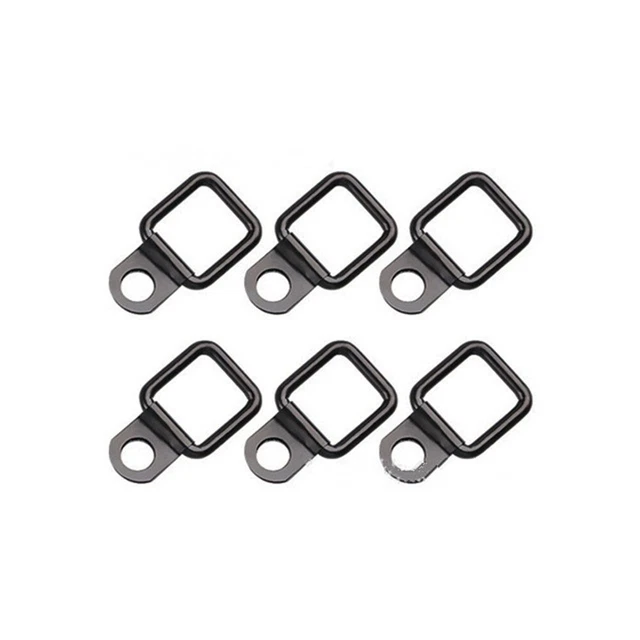 BLACK HEAVY DUTY Fixing Point Anchor Lashing Eye Tie Down Loop DRing