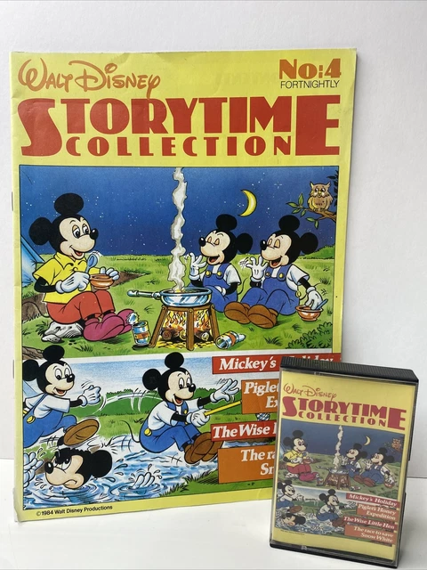 VINTAGE WALT DISNEY STORYTIME COLLECTION - MAGAZINE & CASSETTE No:4 ...
