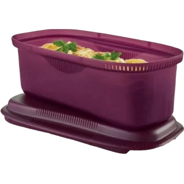 New TUPPERWARE Microwave Pasta Maker RHUBARB In Original Shipping Package