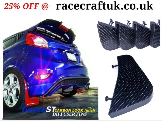 "für"" Ford Fiesta St MK7 Diffusor/Fiesta zetec Diffusorflossen/st180 Rennflossen st"