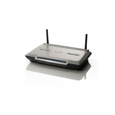 Router Inalámbrico Belkin F5D7632 802.11b/g 54 Mbps ADSL Módem Router BT UK PSU 