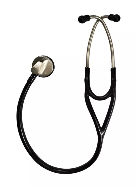 Cardiology Stethoscope Tunable Diaphragm Black Professional Series by Oxford