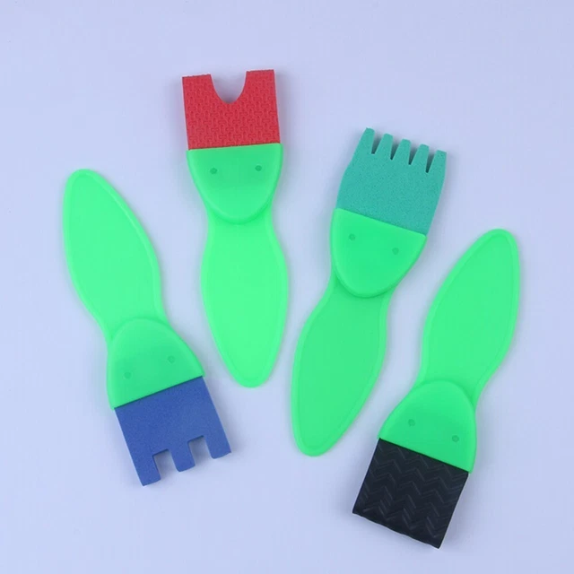 Emocionante juego de rodillos de estampillas esponja para imaginación y sellado de niños